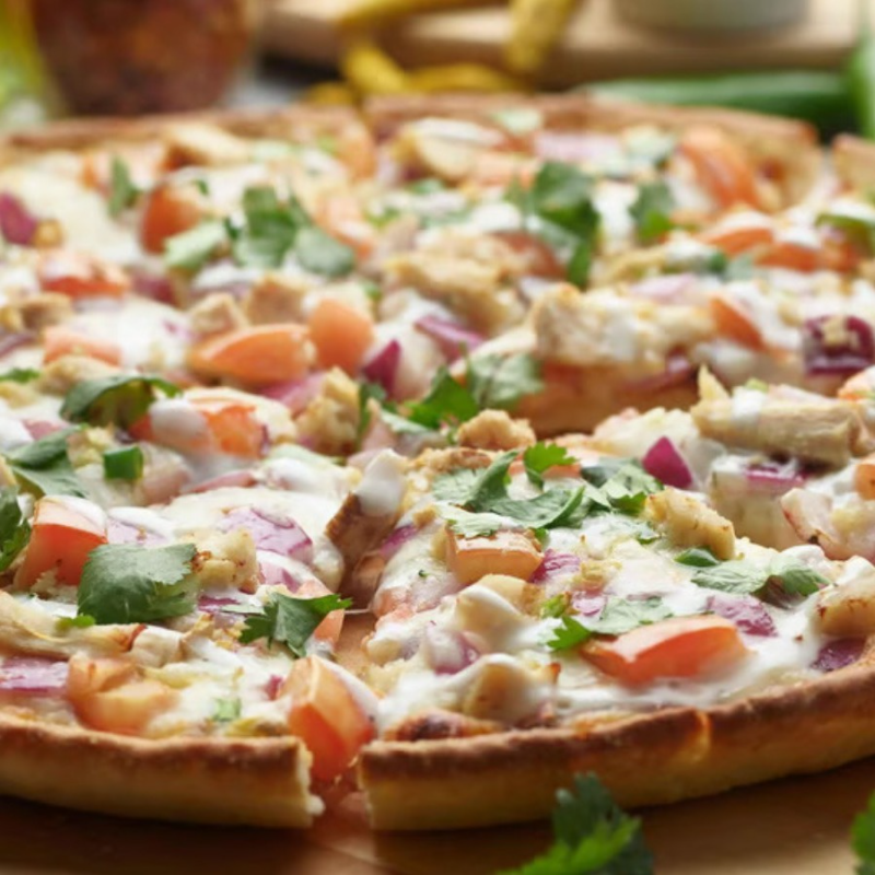 Detroit Bombay Garlic Chicken Pizzatwist.