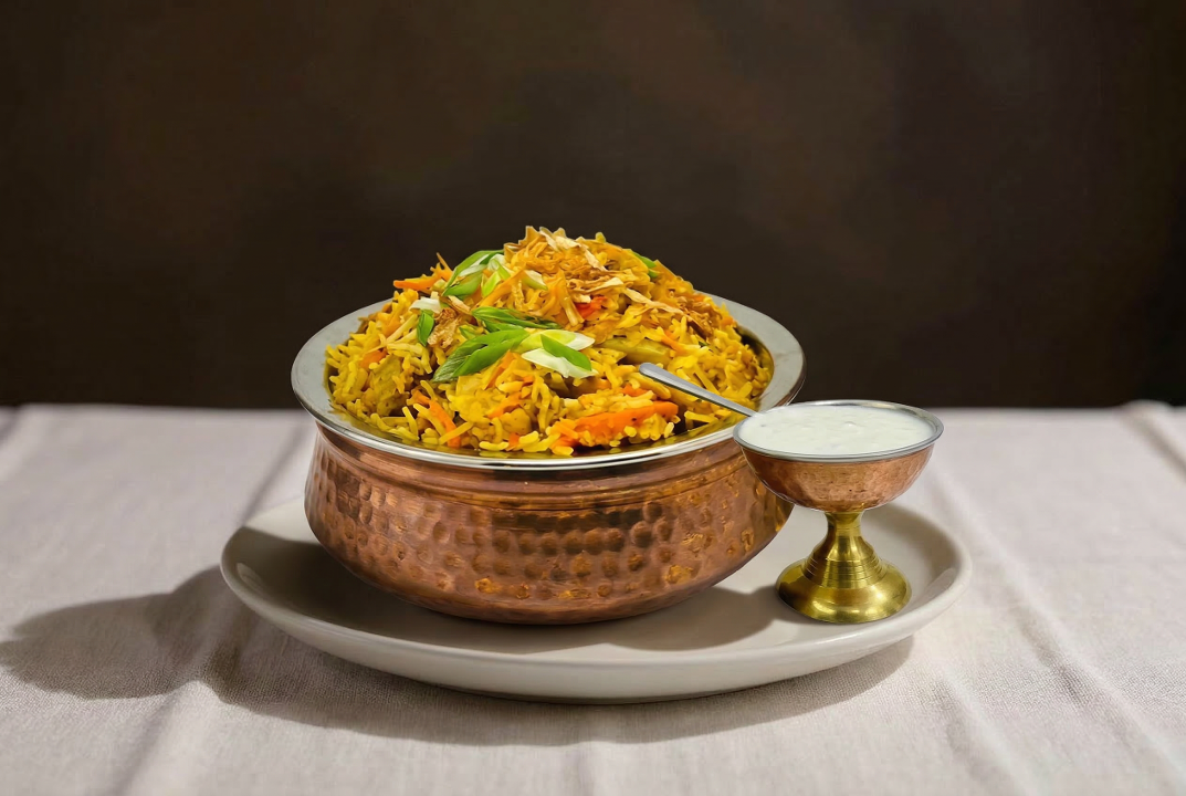 55. Vegetable Biryani.