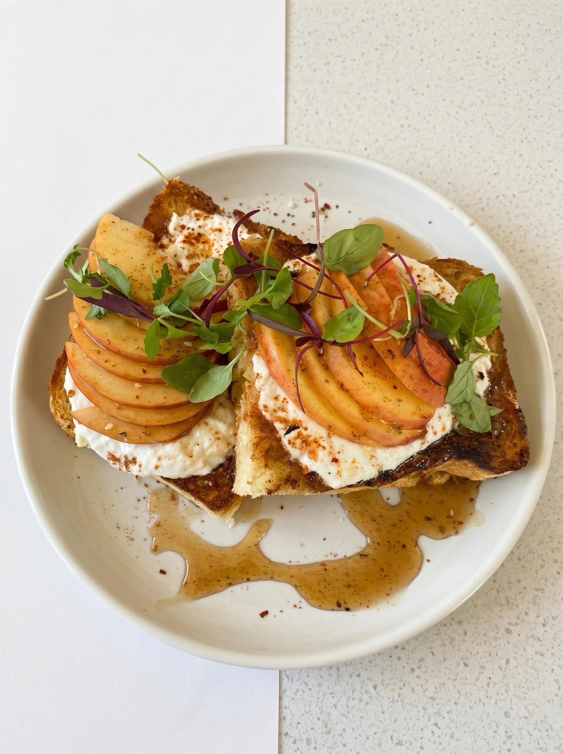 Seasonal Honey Toast.