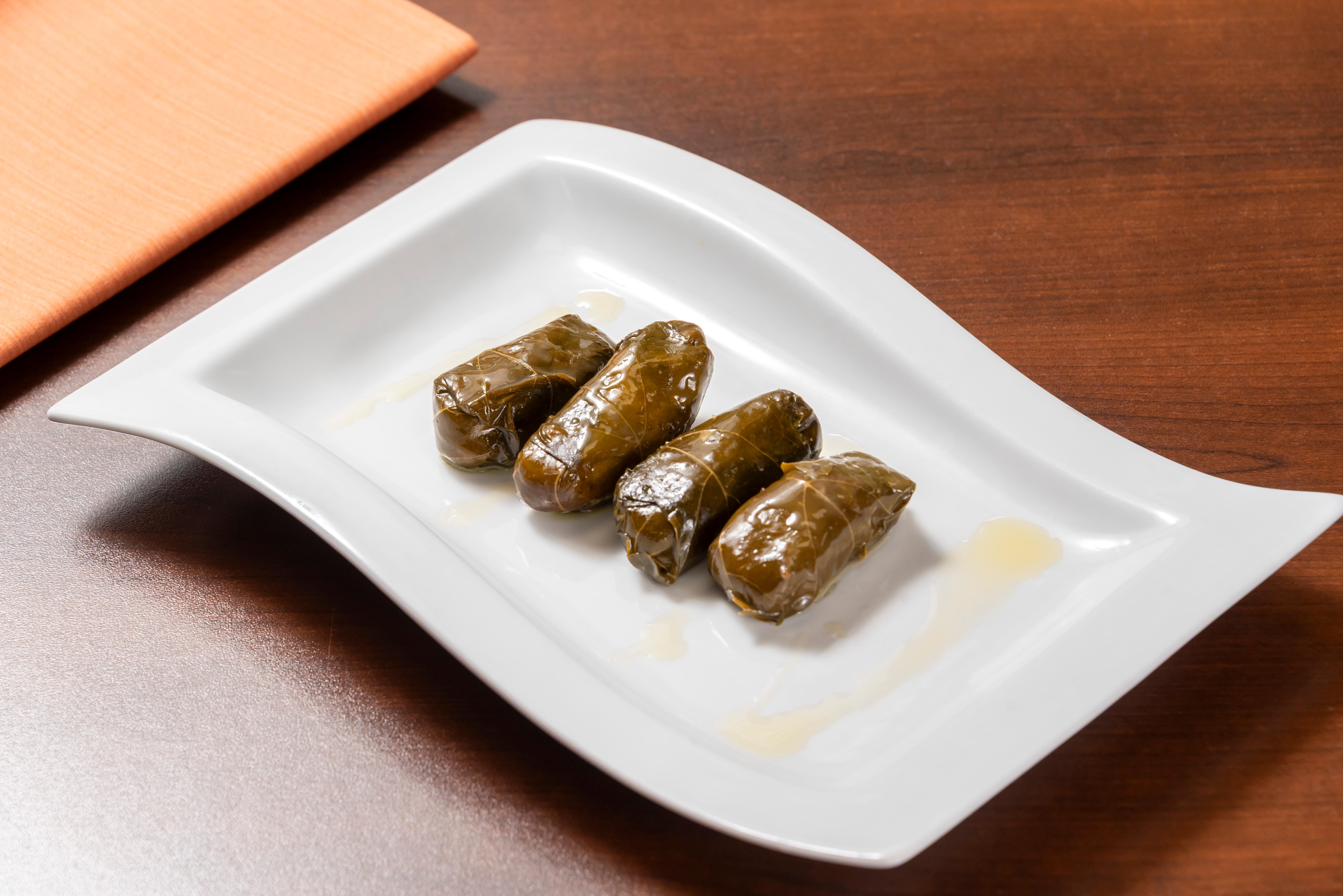 Dolmas (Stuffed Grape Leaves).