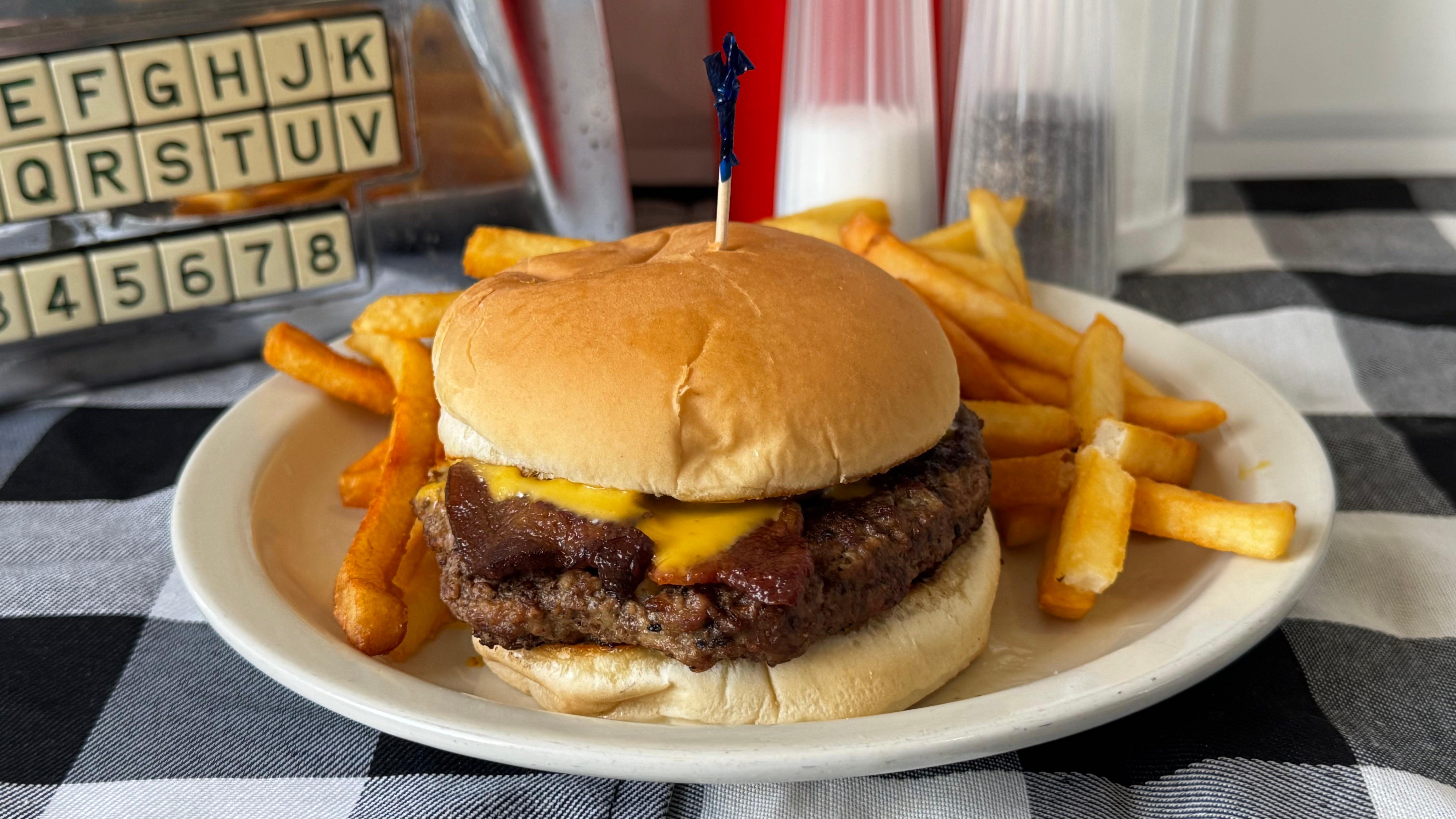 Bacon Cheese Burger.