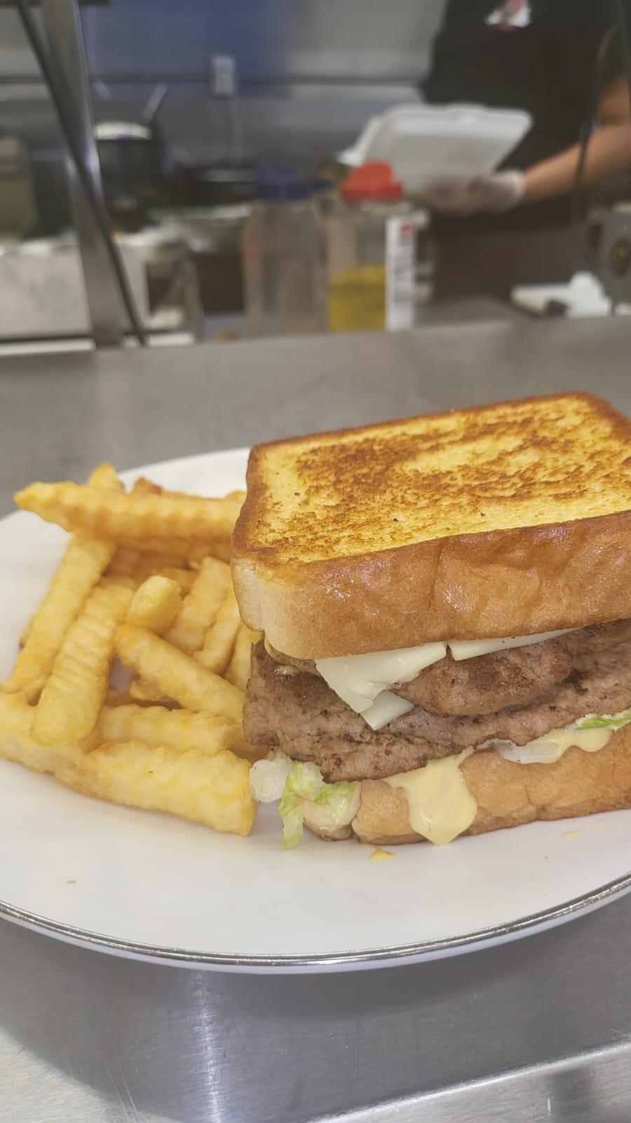Fat Turkey Cheese Burger.