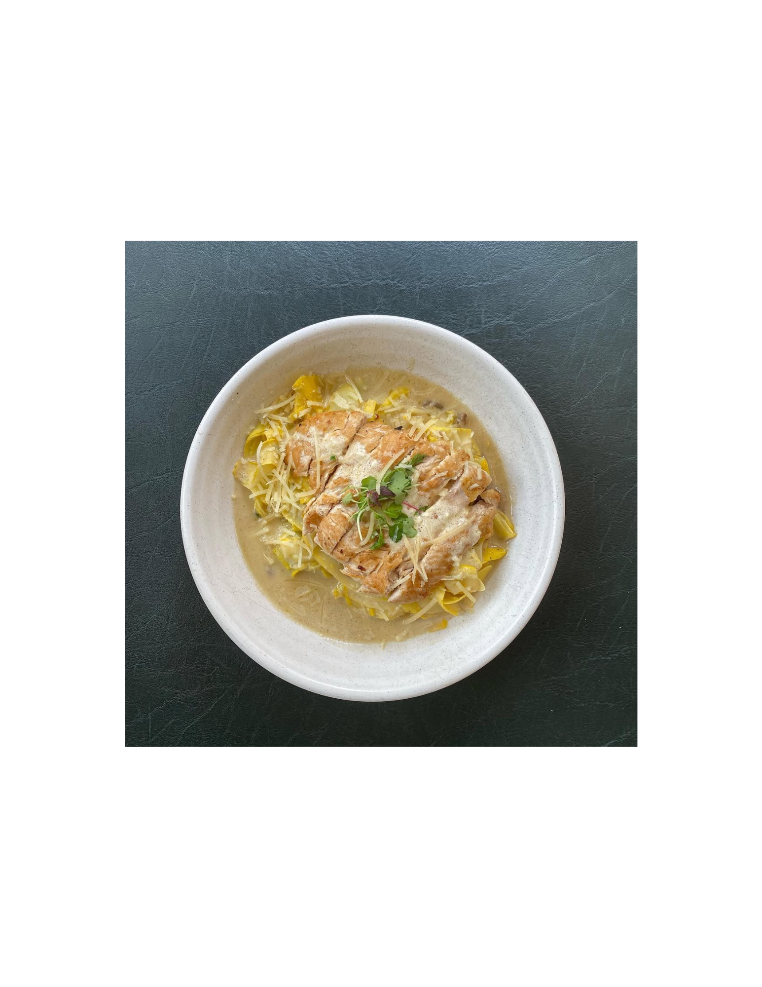 Summer Squash Alfredo.