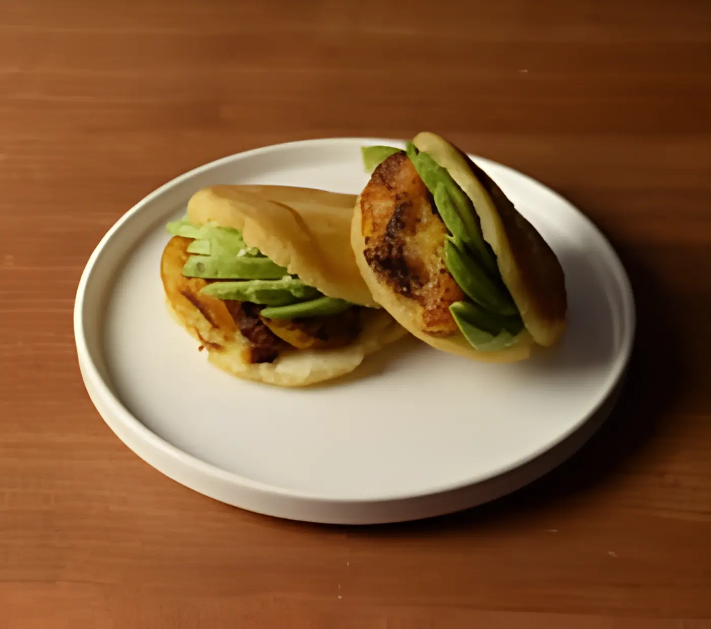 Avocado and Plantain Arepas.