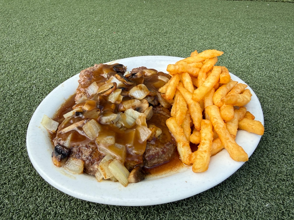 Hamburger Steak.
