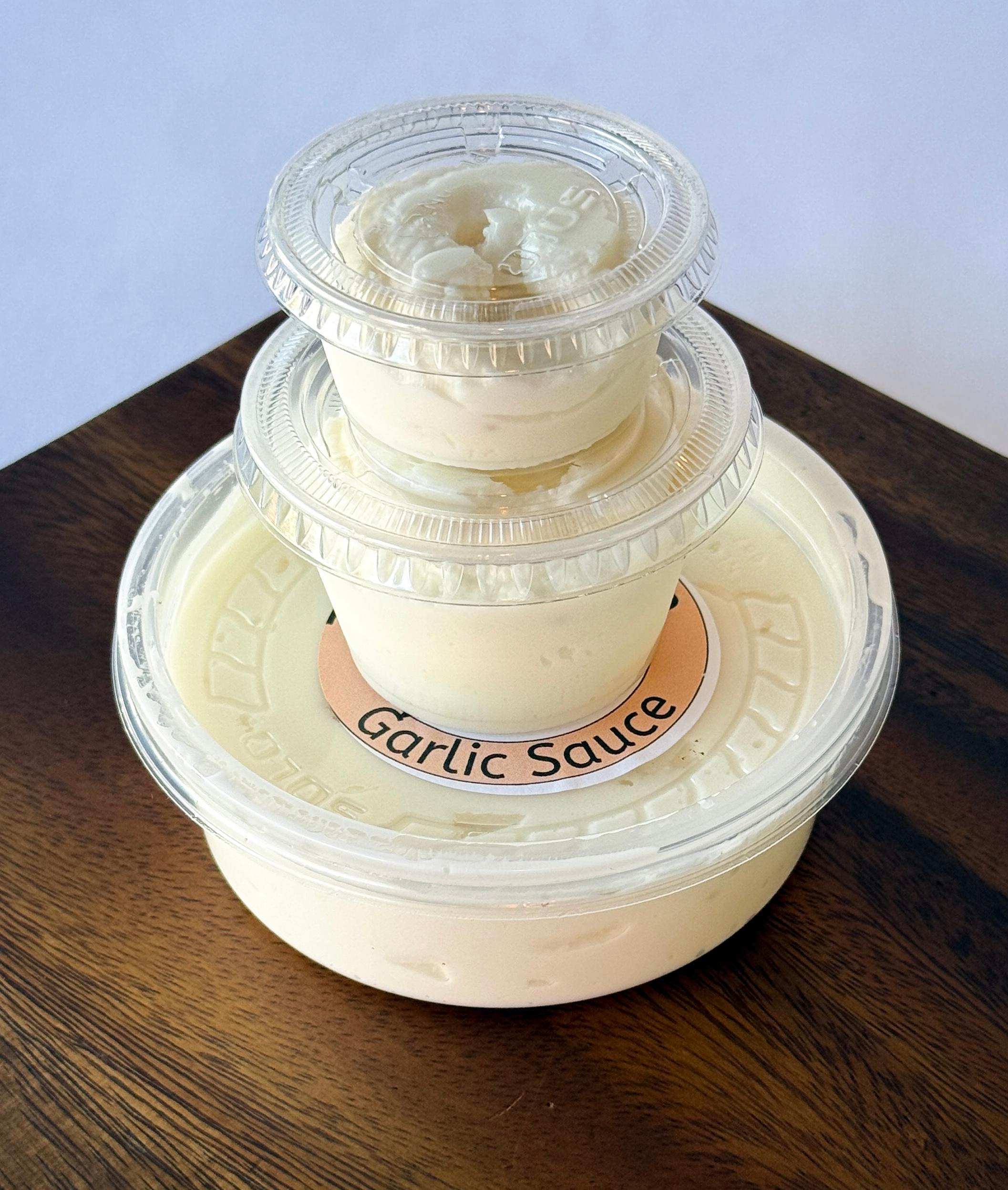 Side of Garlic Sauce.