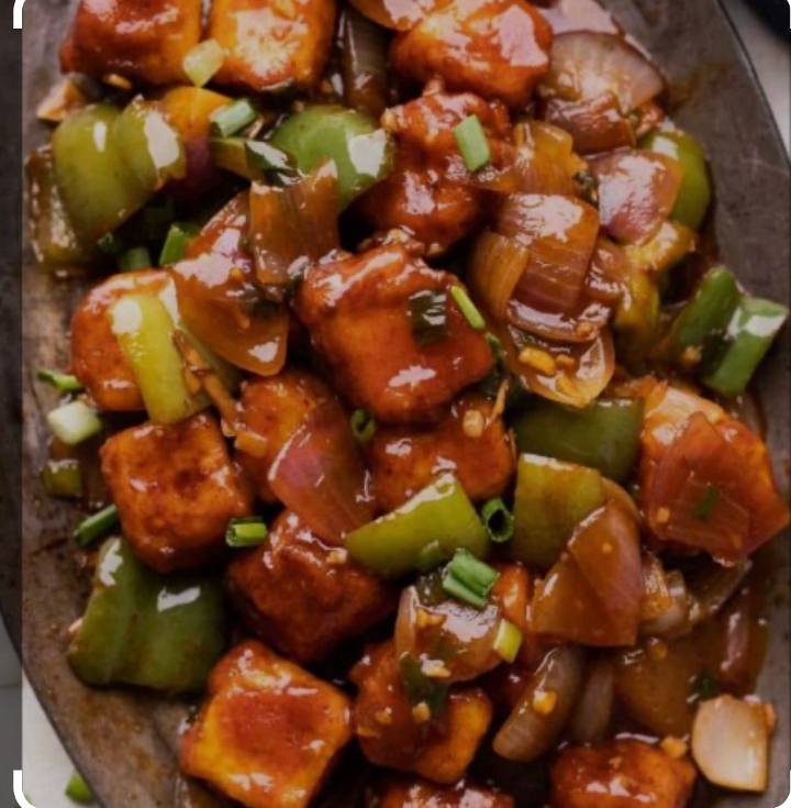 Chili Paneer (Cheese) Curry.