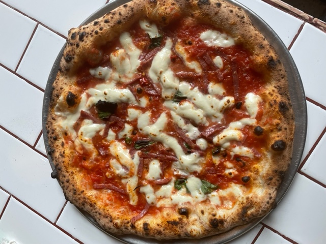 Diavola pizza.