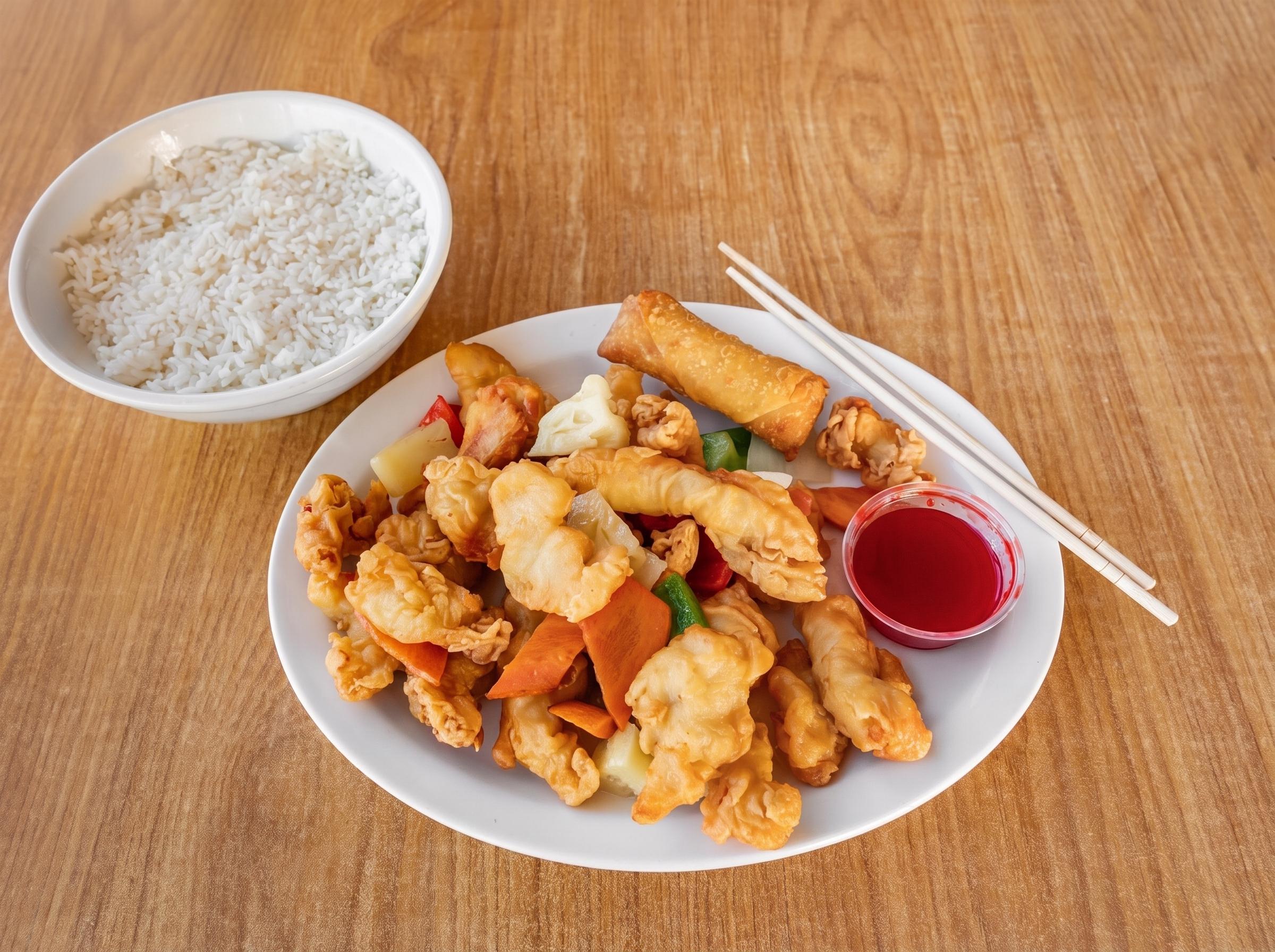 SWEET & SOUR CHICKEN.