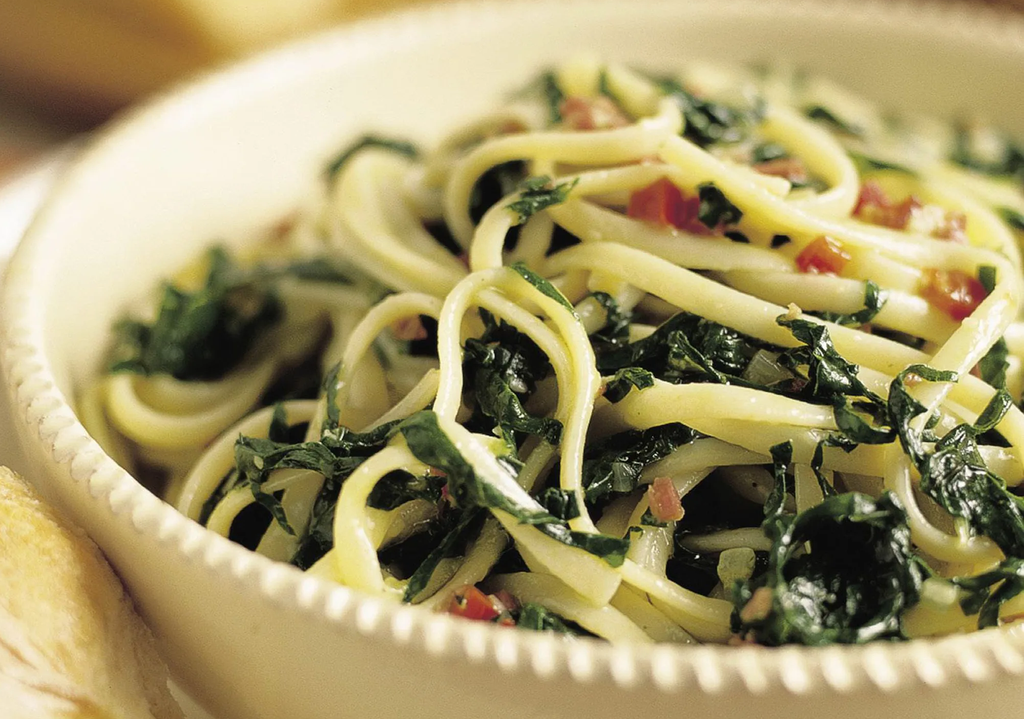 Spaghetti with Spinach.