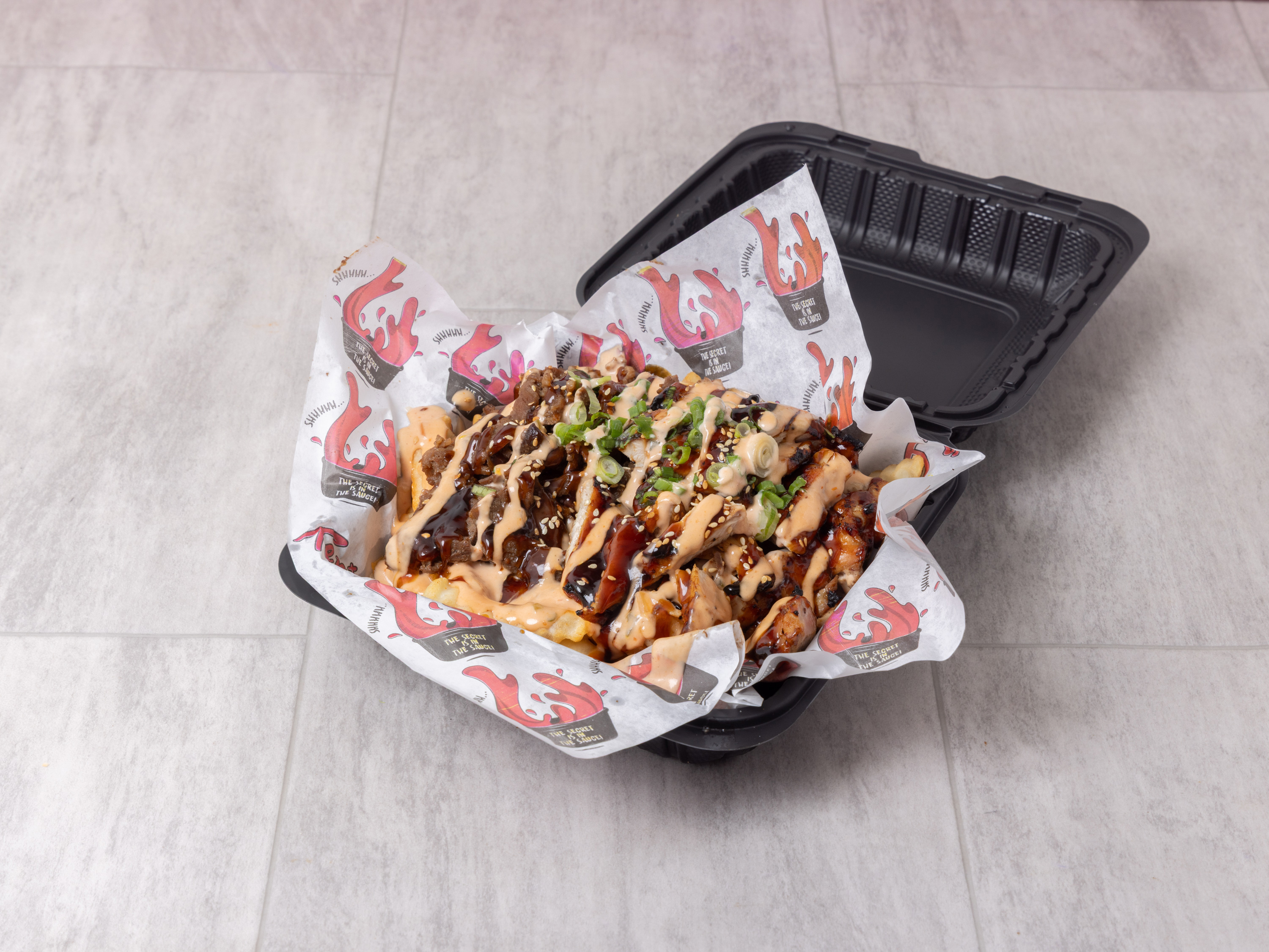 Half & Half (Chicken & Steak) Super Fries.