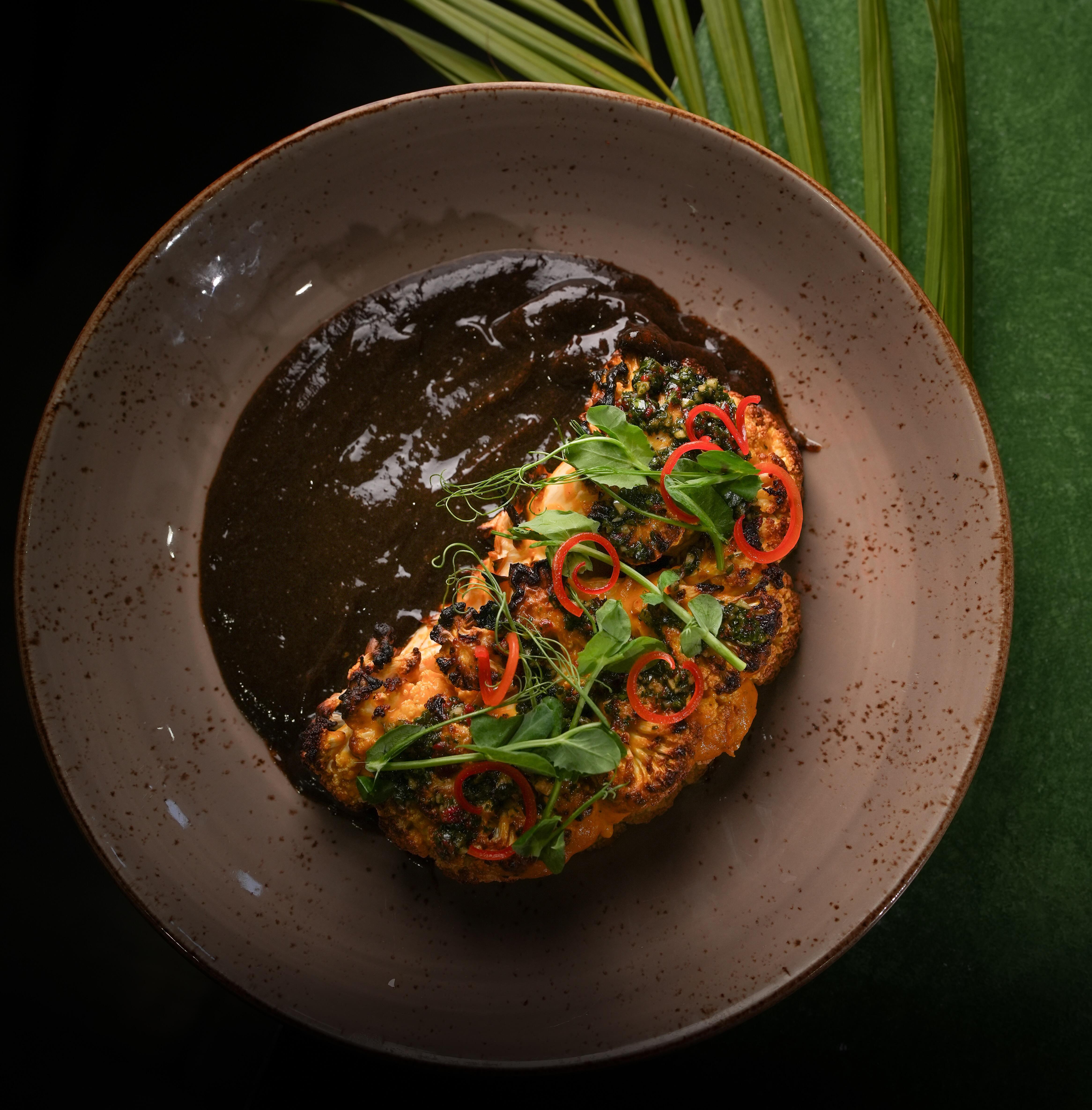 Charred Tatemada Cauliflower.