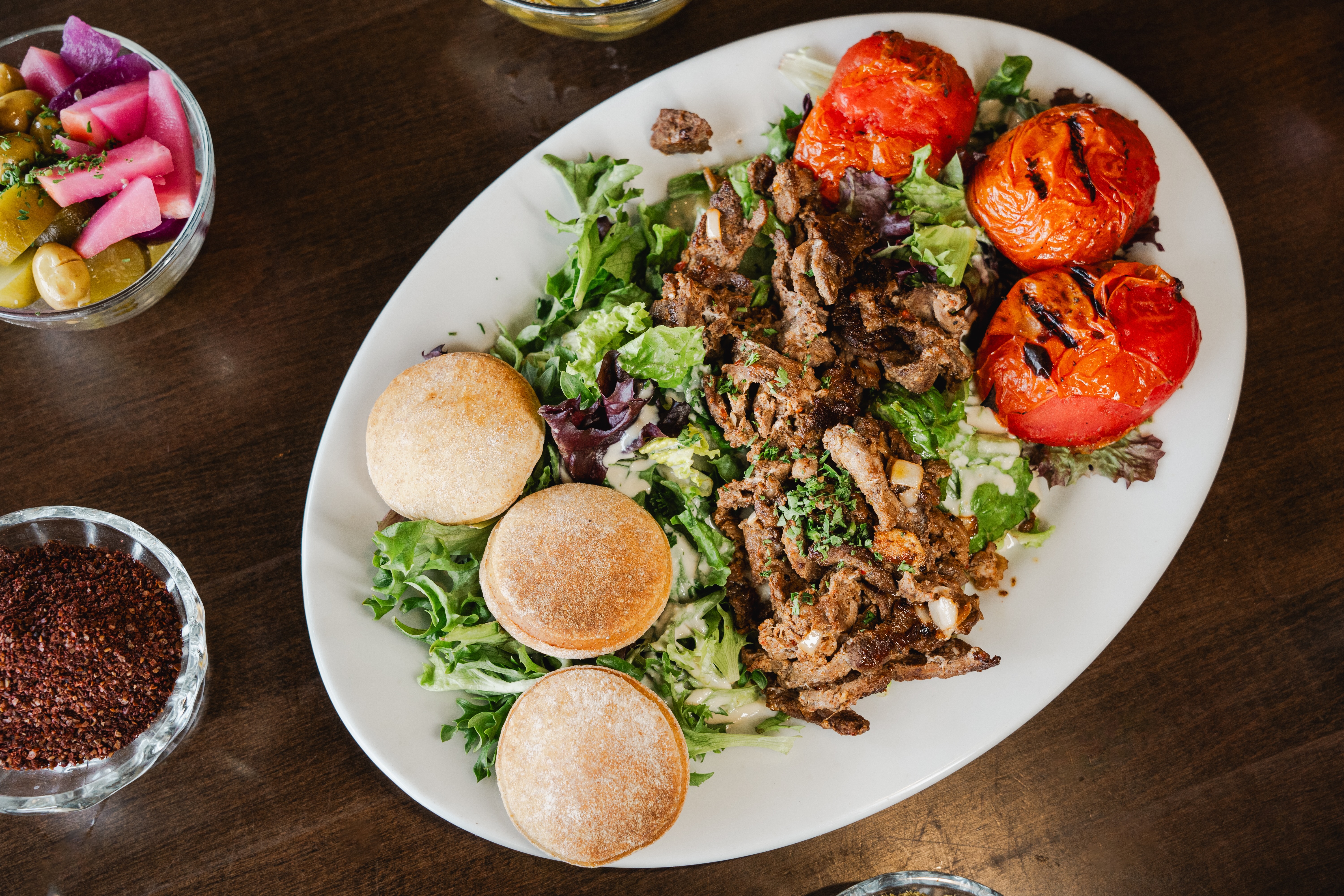 Lunch - Lamb Shawermah Platter.