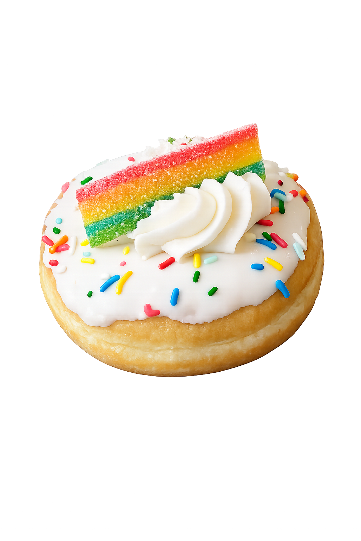 Rainbow Donut.