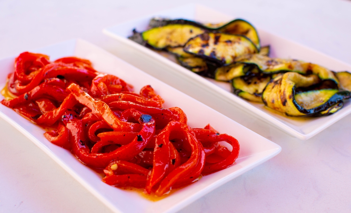 Peperoni e Zucchine alla Griglia.