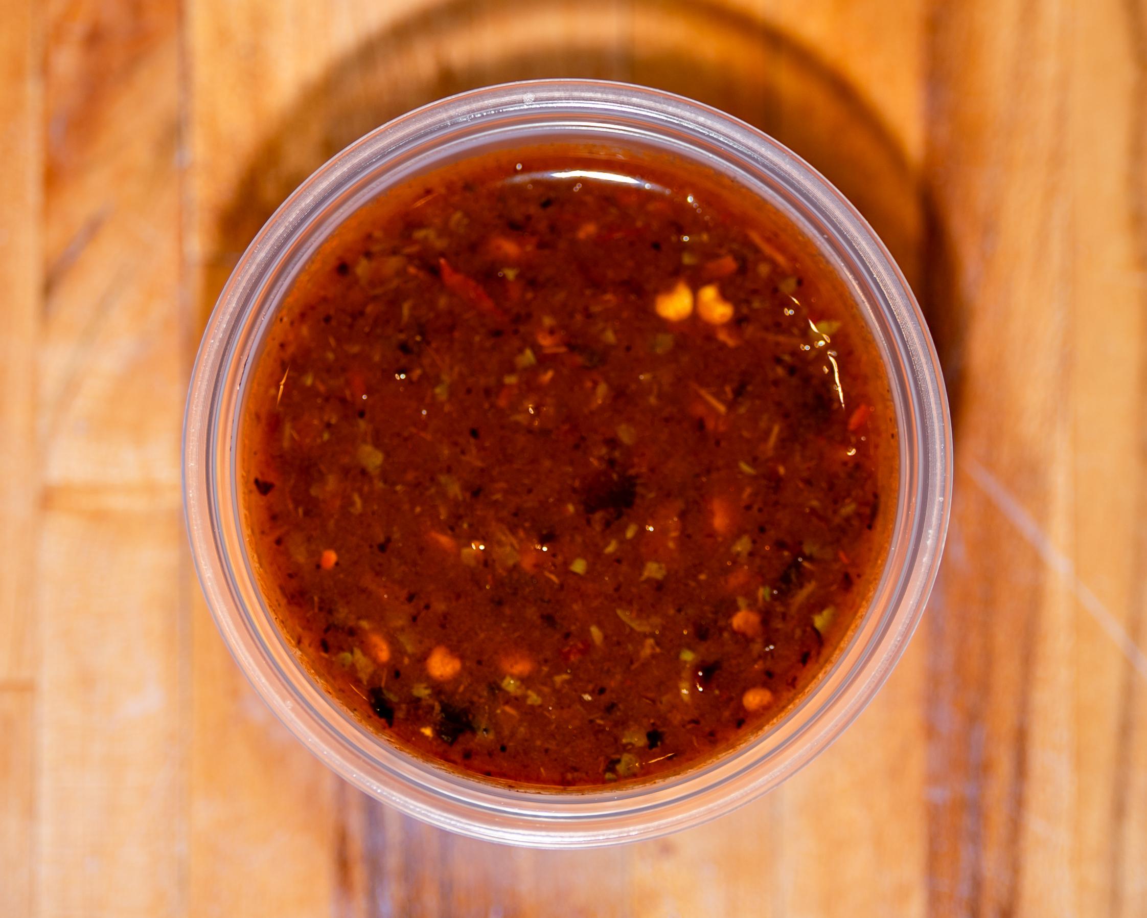 Chips and Lava Salsa.