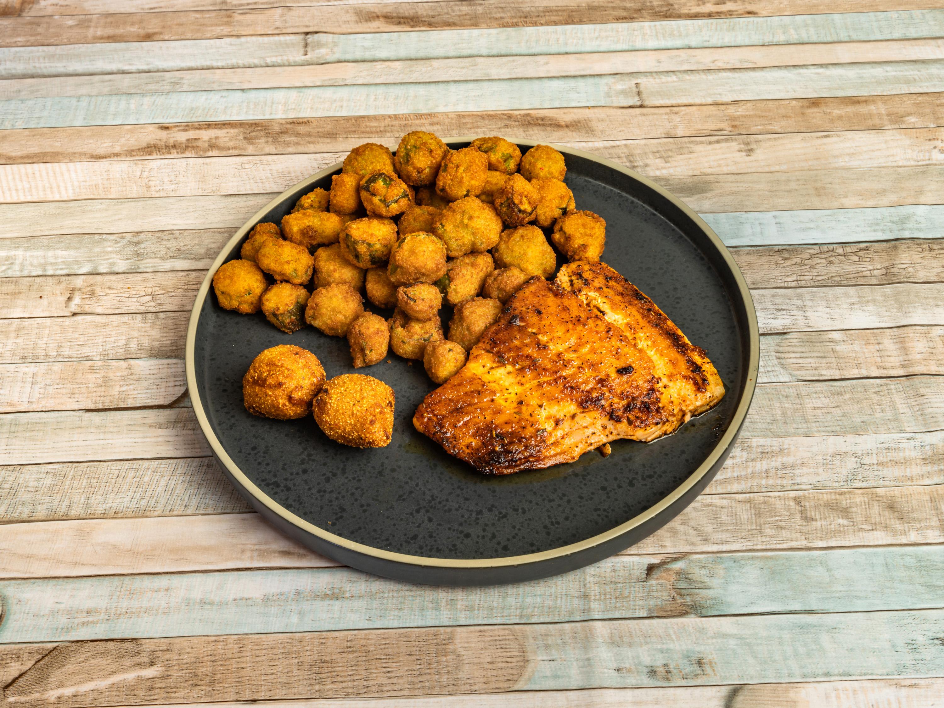 Grilled Salmon Platter.