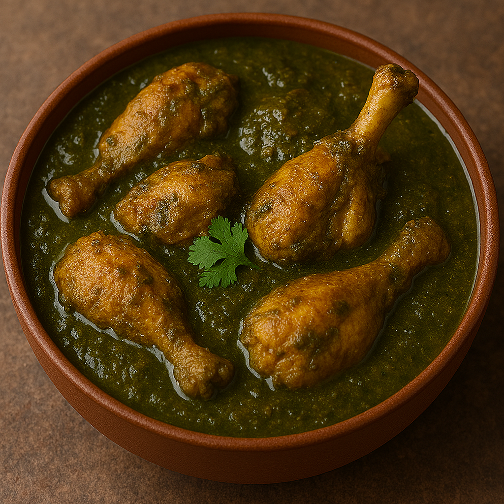 Palak Chicken Curry Combo.