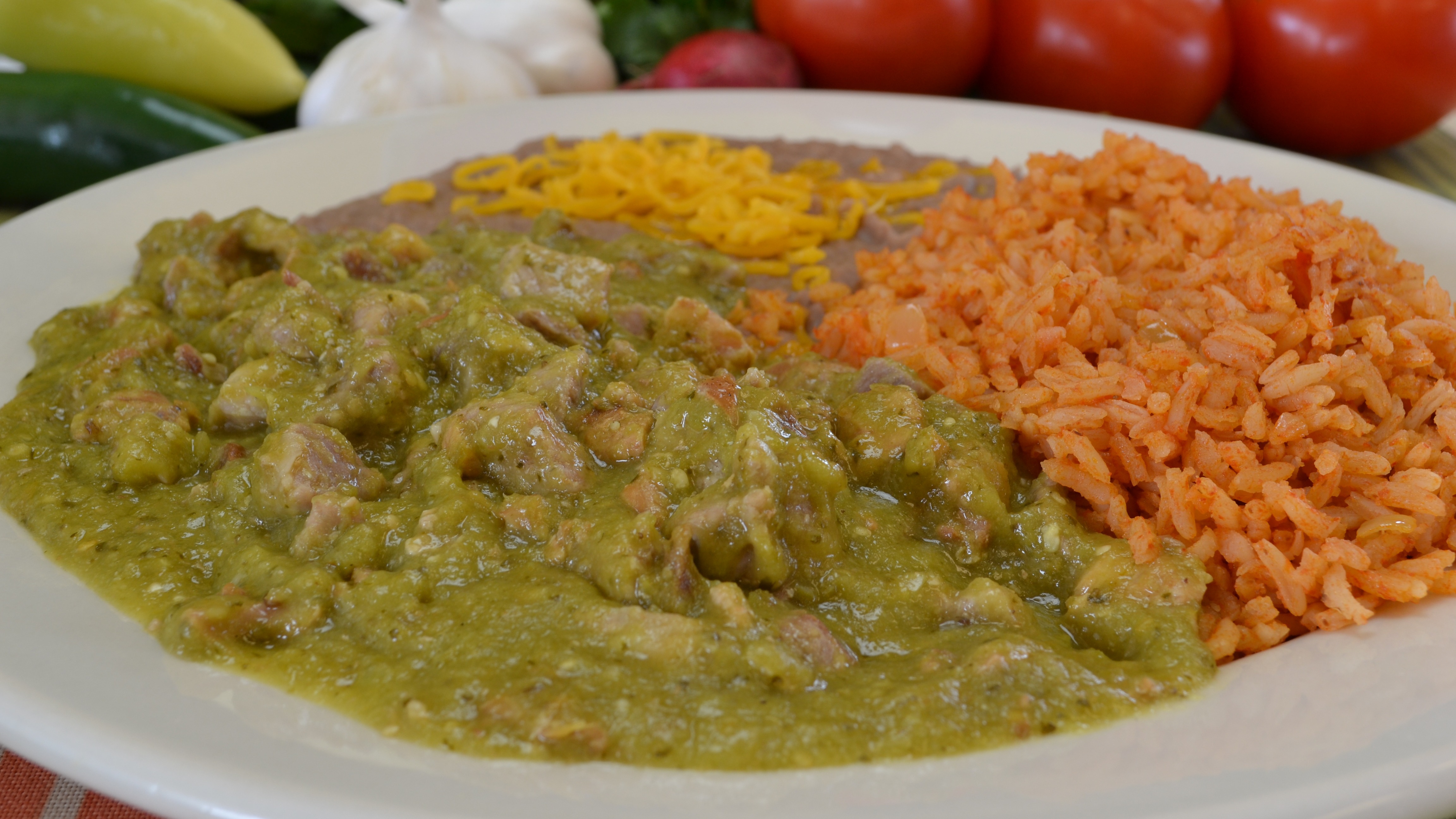 #12 Green Chile Plate Combo.