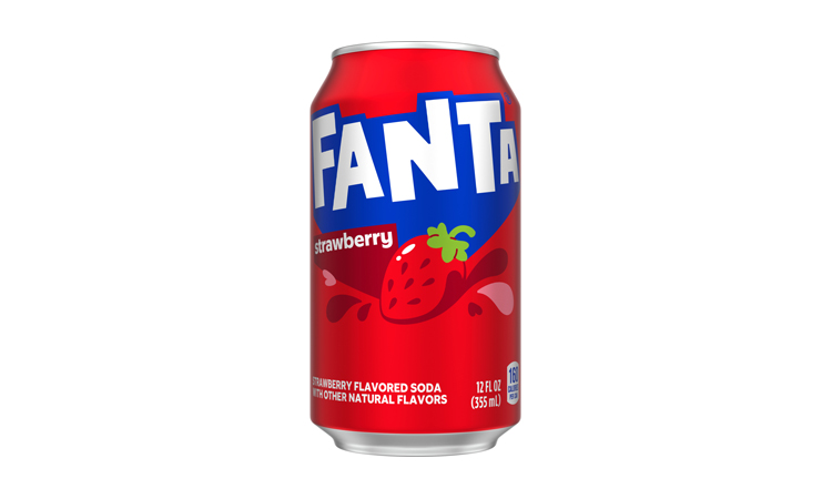 Fanta Strawberry, 12oz Can.
