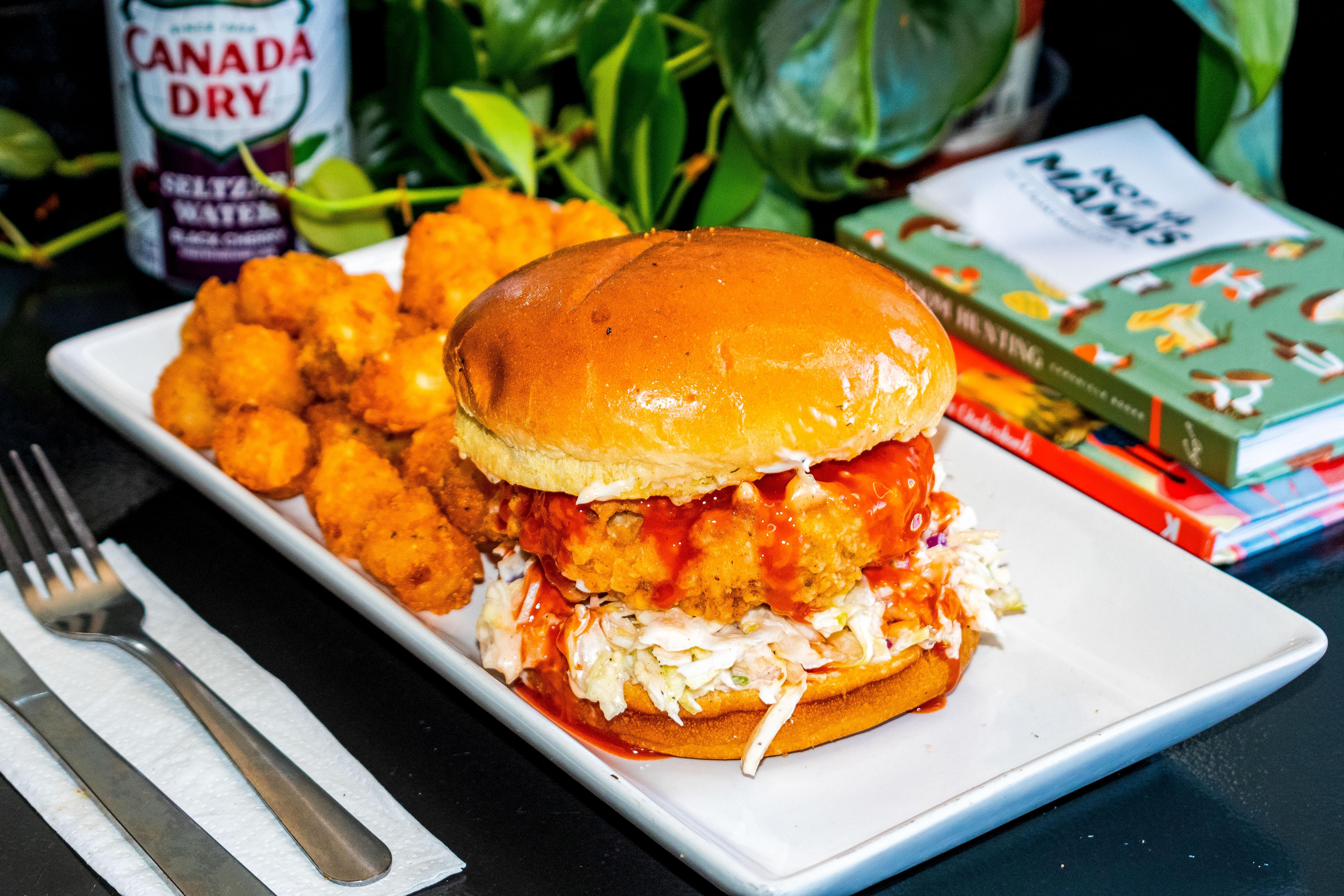 Buffalo Chick'n Sandwich.