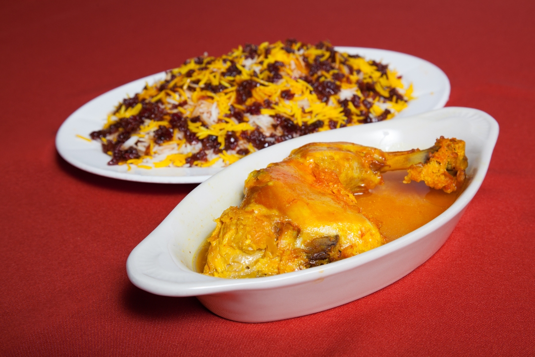 Zereshk Polo & Chicken.