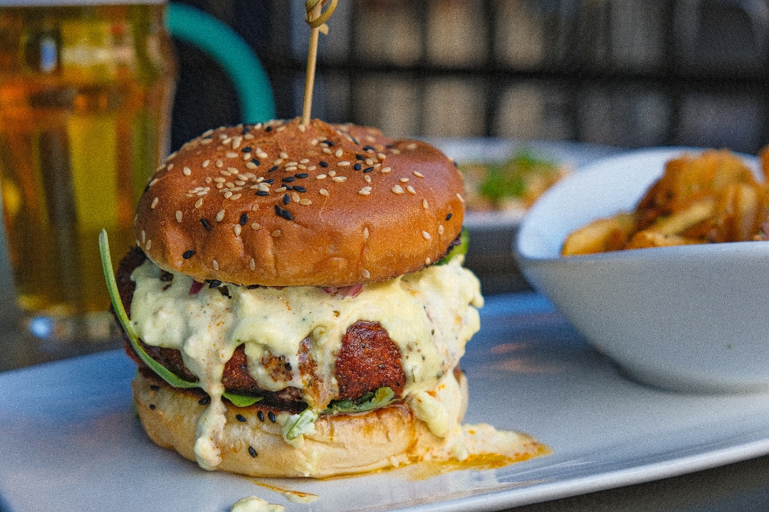 Blackened Lamb Burger.