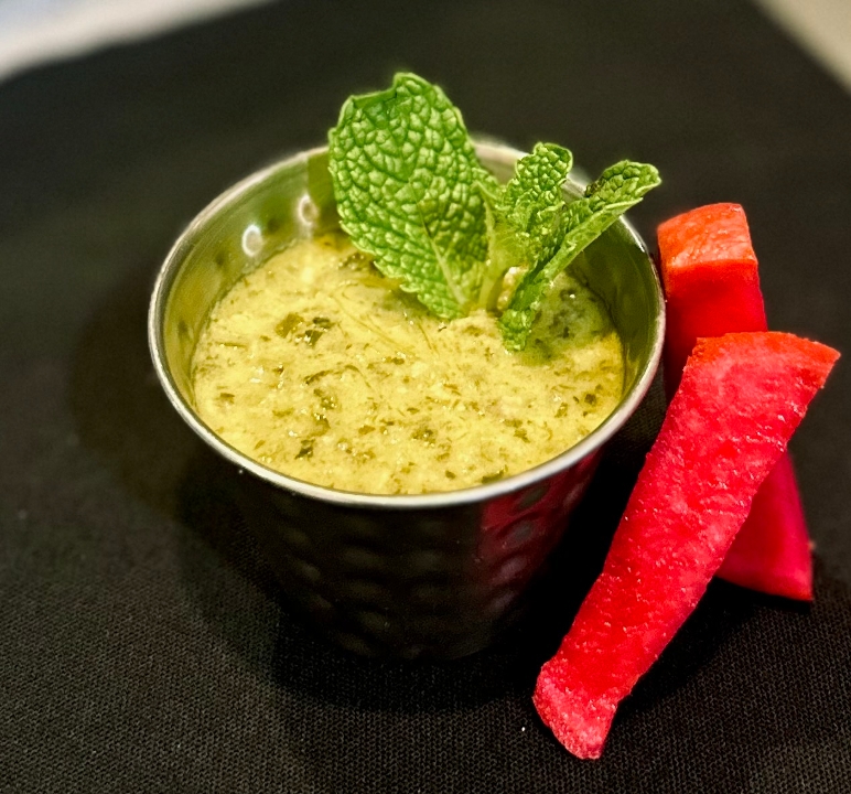 Mint Pesto Sauce.