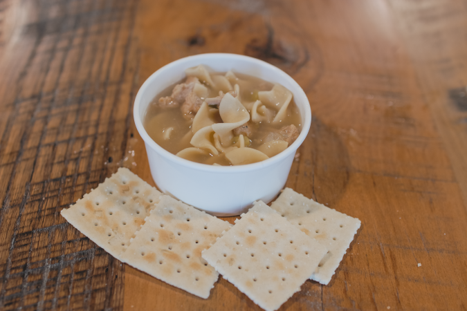 CHICKEN NOODLE SOUP.