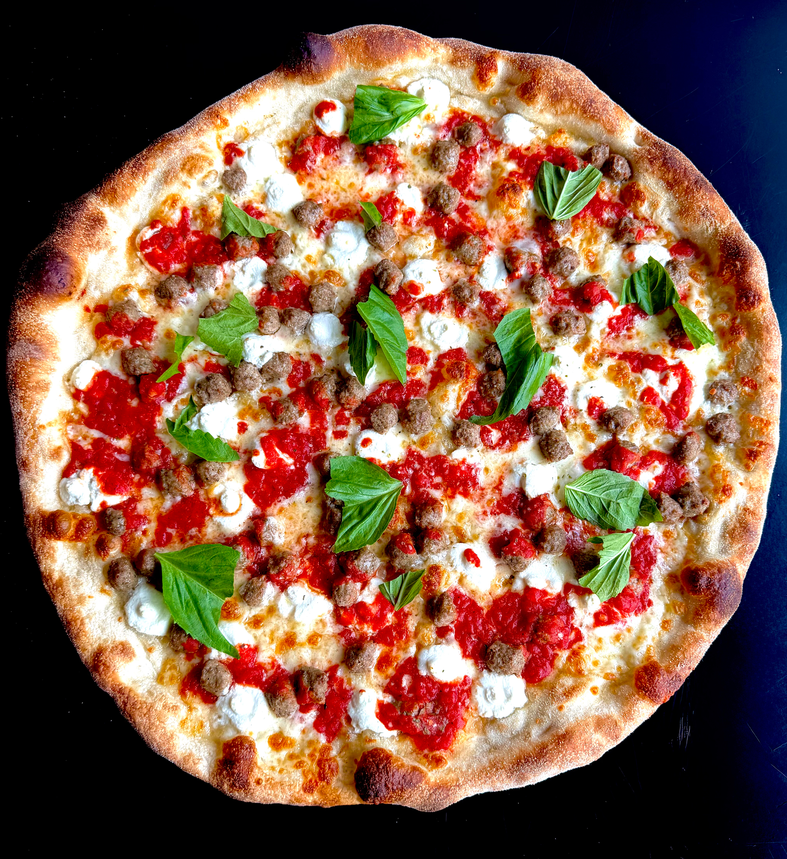 Meatball & Ricotta Pizza.