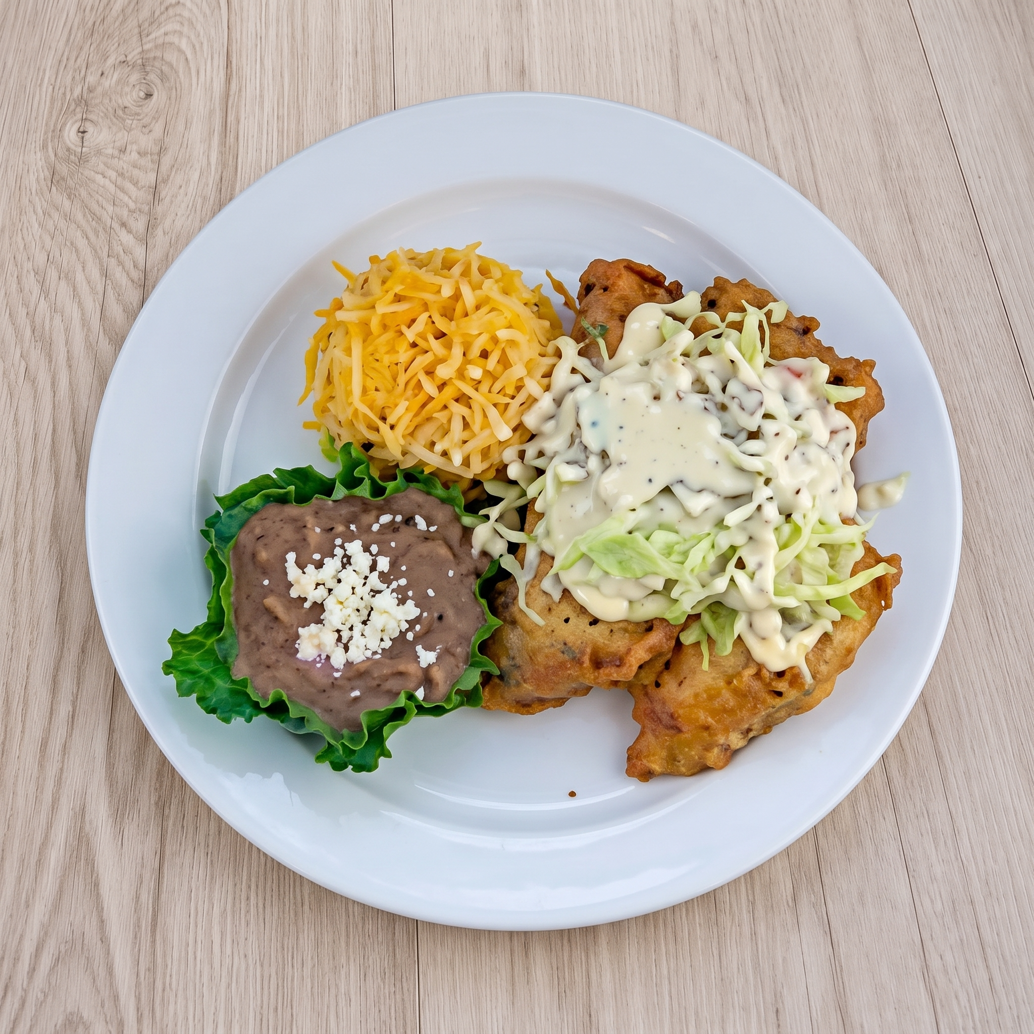 Quesadilla Frita Plate.