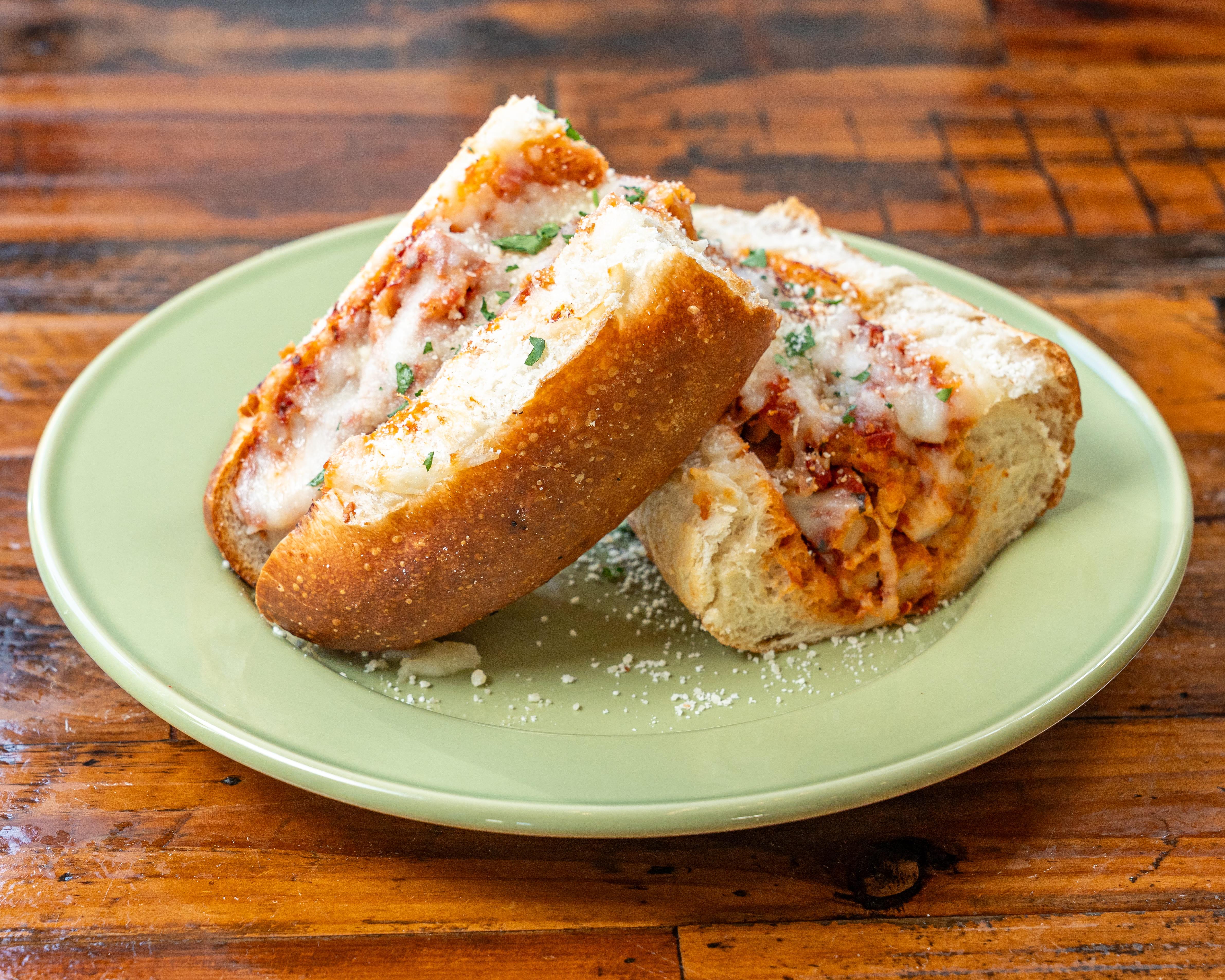 Chicken Parmigiana Hero.