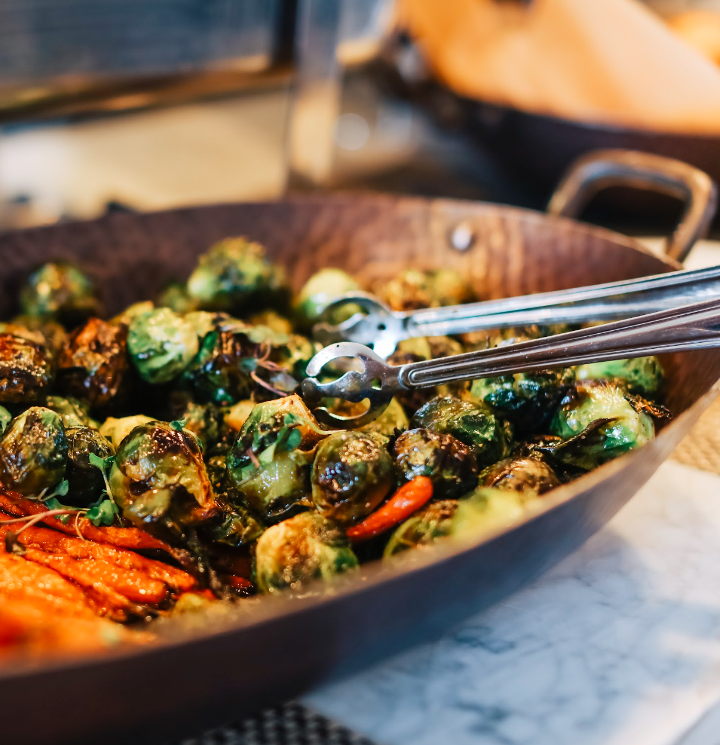 Flash Fried Brusel Sprouts.