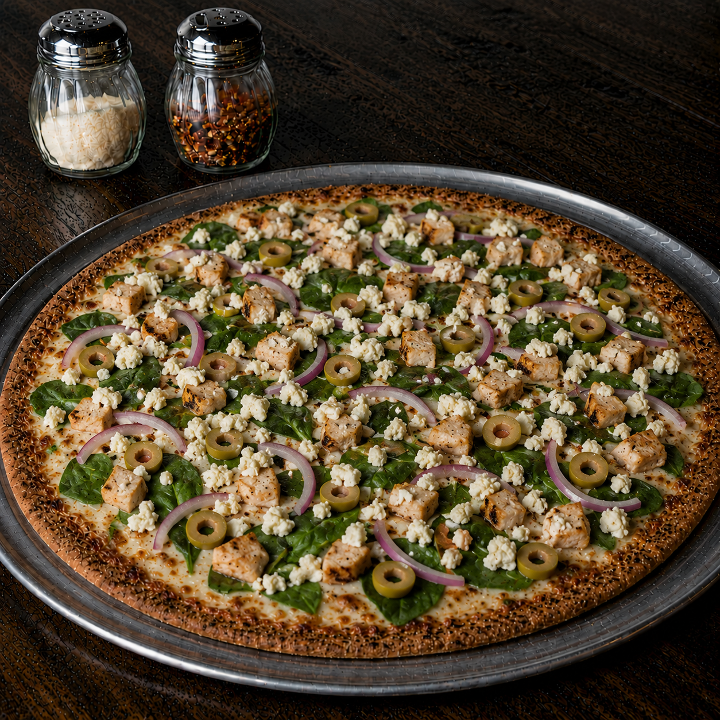Thin Crust SM Med Chicken Pie.