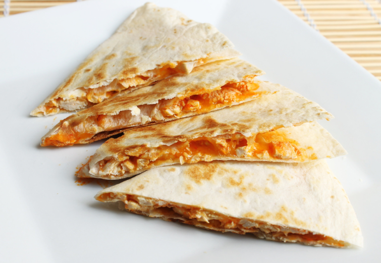 Kids chicken cheese quesadilla.