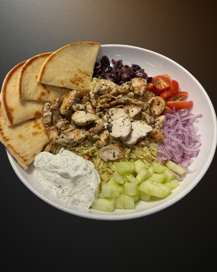 Mediterranean Rice Bowl.