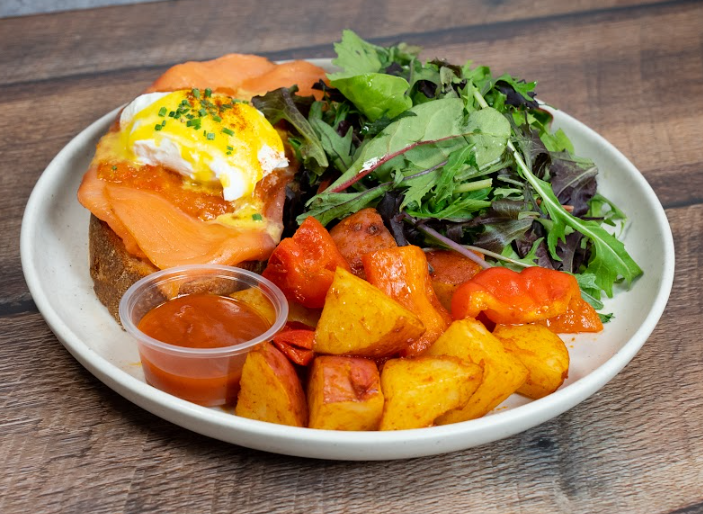 Salmon & Eggs Benedict.