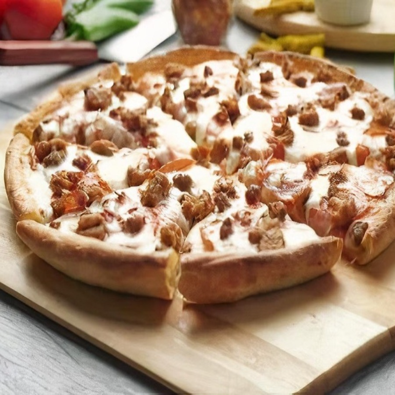 Plant-Based All Meat Pizza.