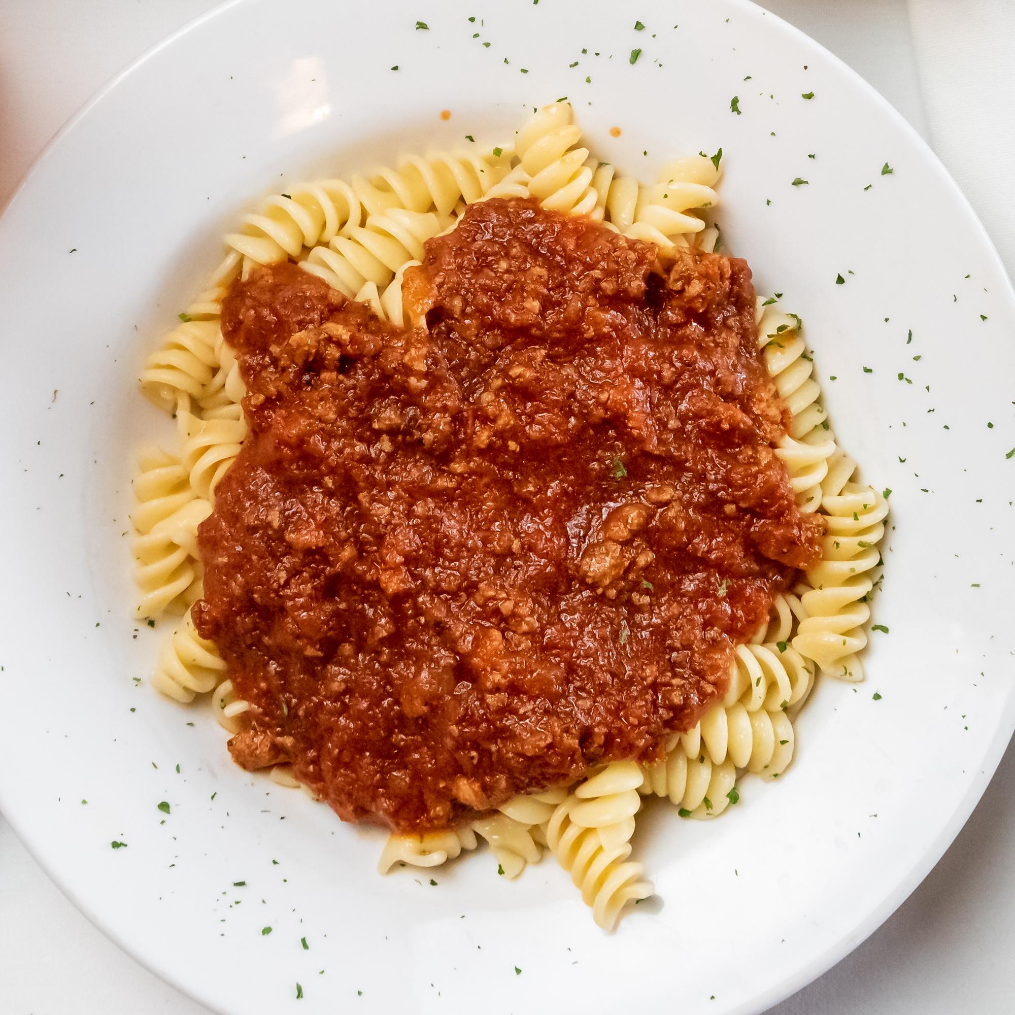 Rotini Alla Bolognese.