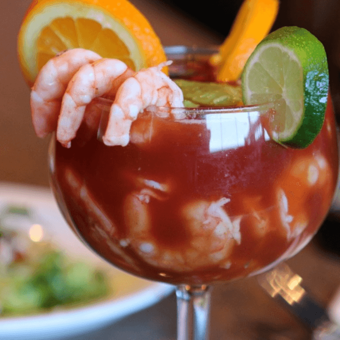 Mexican Shrimp cocktail.