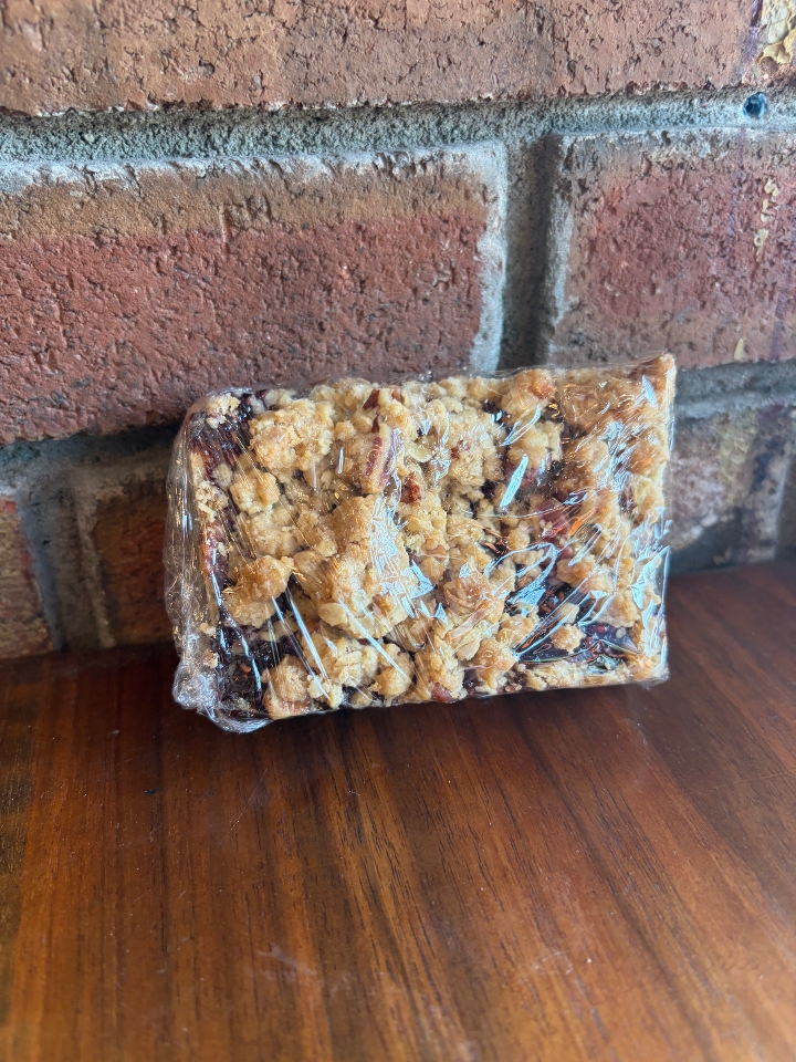 Raspberry Oat Bar.