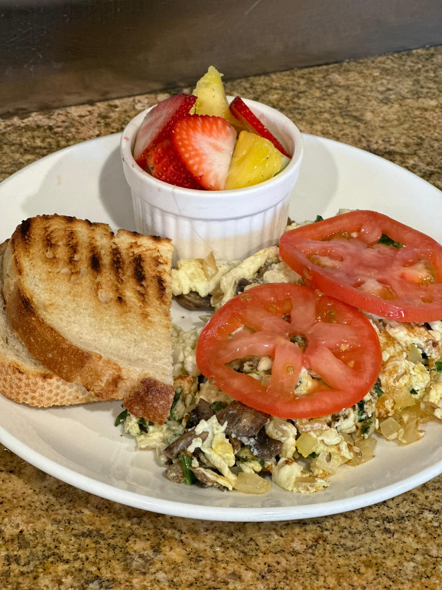 Egg White Scramble.