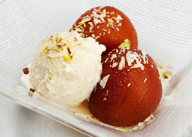 GULAB JAMUN + ICE CREAM