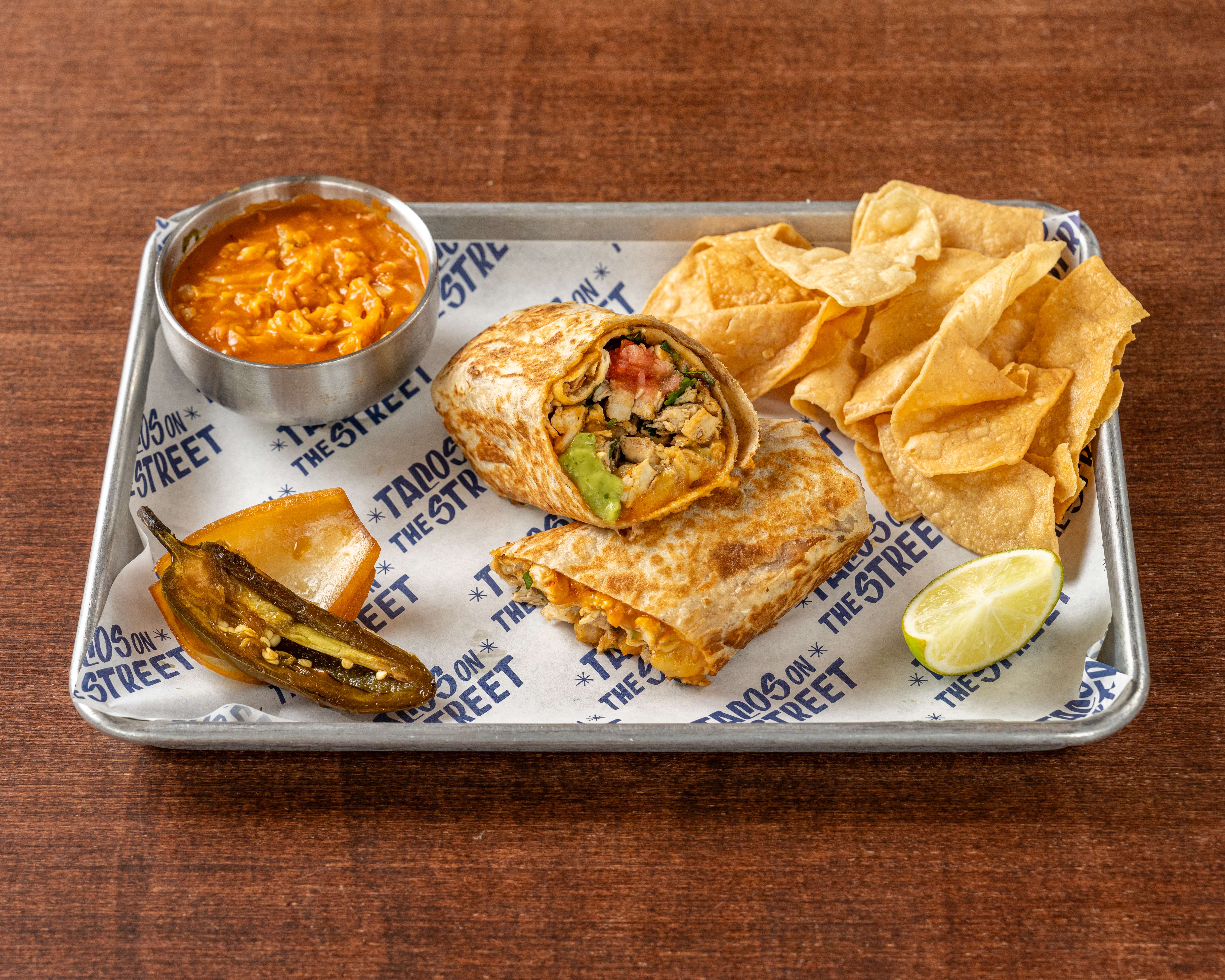 Chicken Burrito Combo..