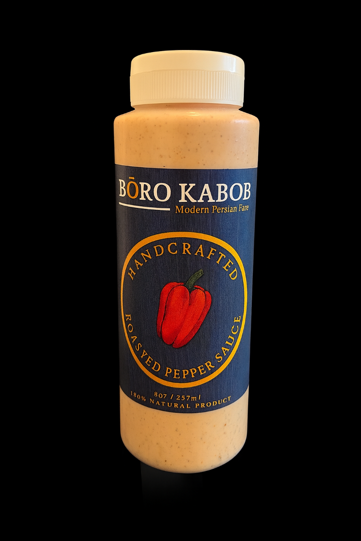 Bottle Spicy Roasted Pepper Sauce.