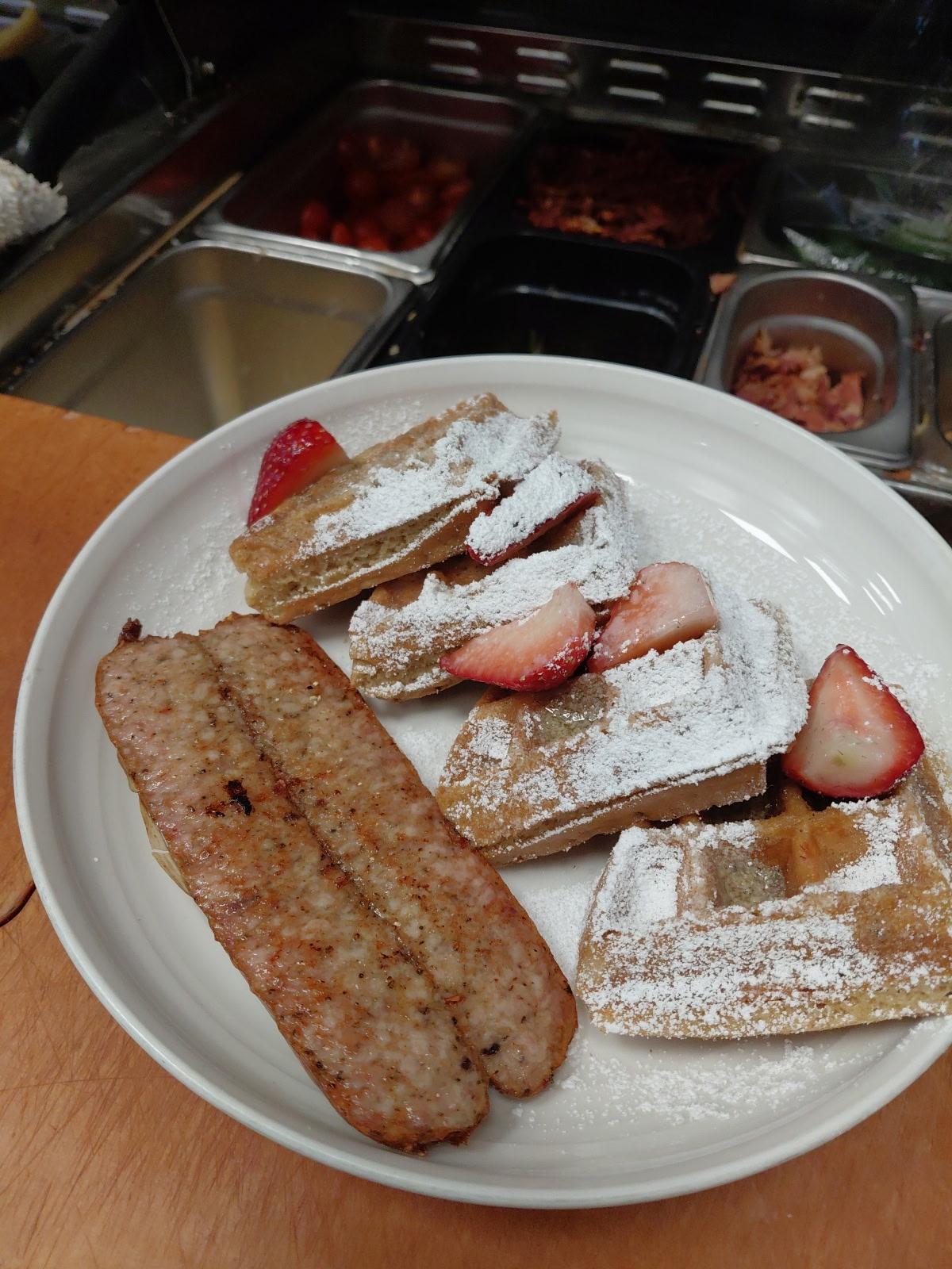 Waffle n Sausage.