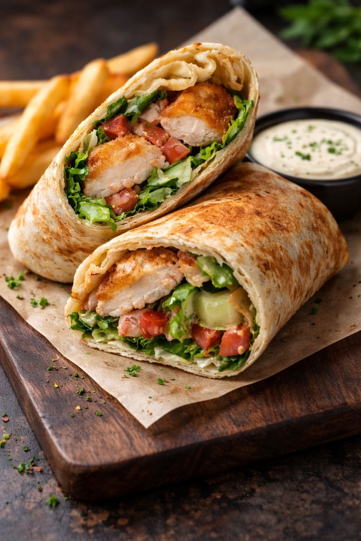 *NEW Crispy Chicken Wrap.