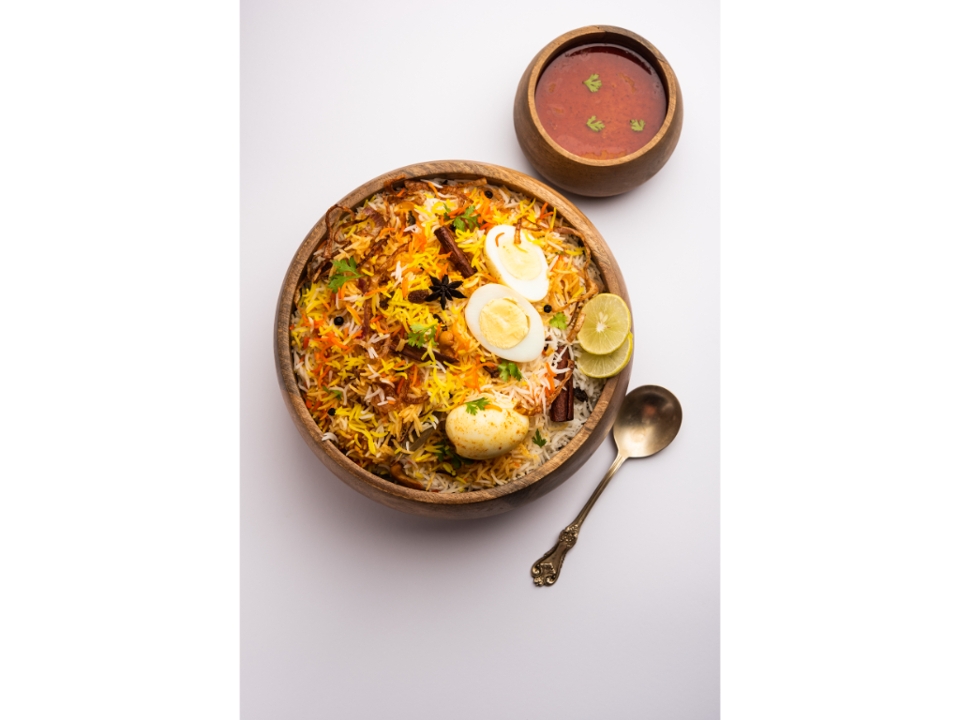 Egg Special Biryani.