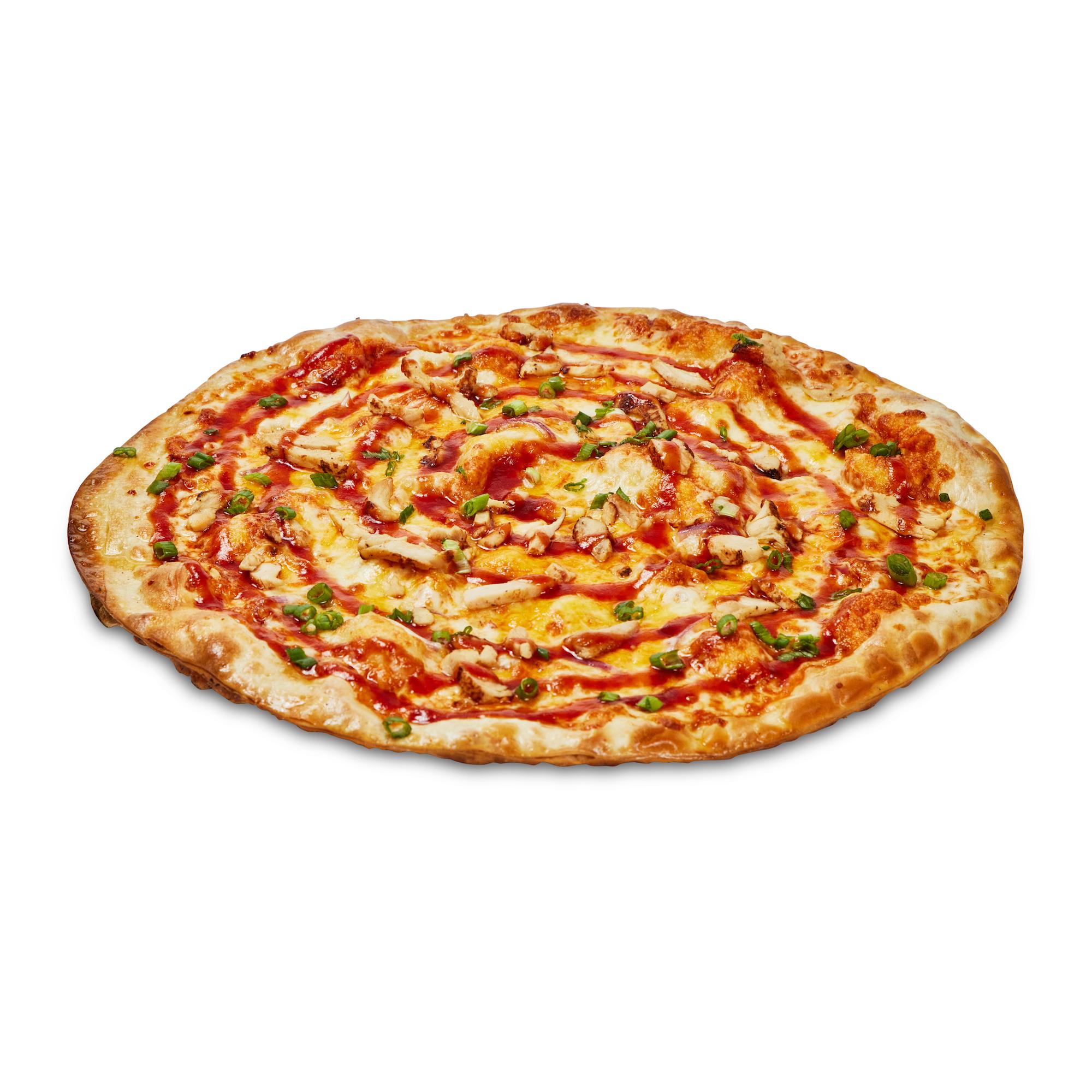18" BBQ Chicken Pizza.