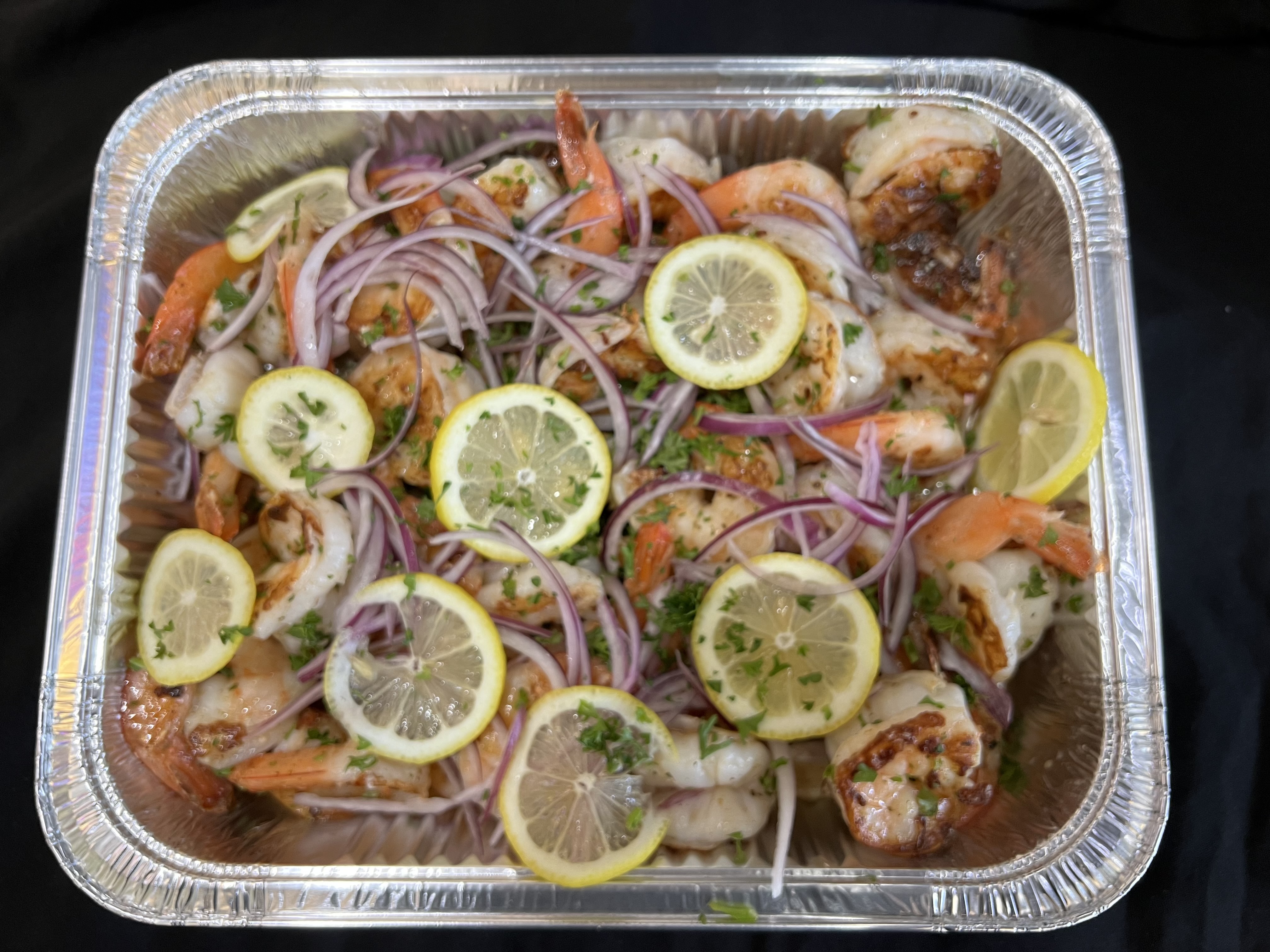Shrimp Kabob Tray.